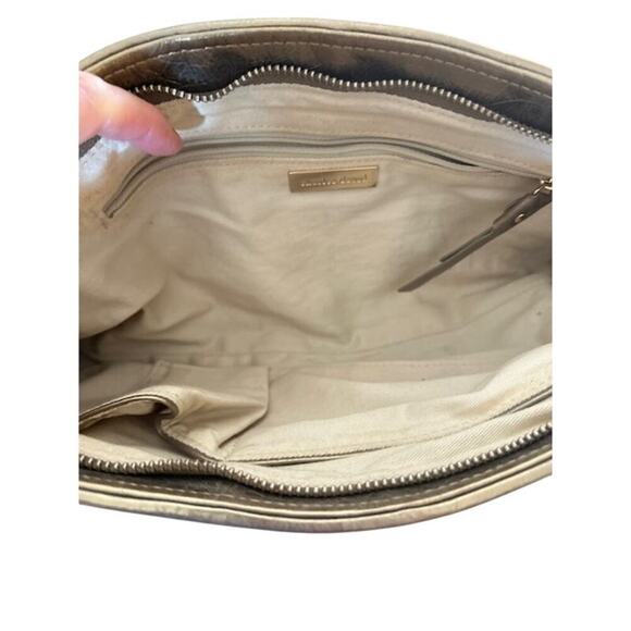 David Charles Metallic Silver Clutch Handbag - Picture 5 of 6